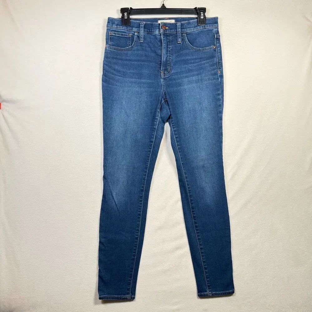 Madewell Roadtripper High Rise Skinny Jeans Women Size 29 Blue Stretch Denim